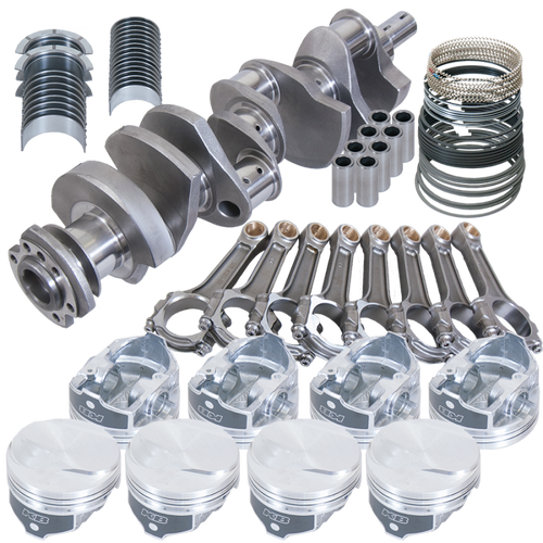 Eagle Chevy 454 4.250in Crank 6.385in I-Beam Rods 17cc Dome 4.350in Pistons Rotating Assembly - 18023100 Photo - Primary
