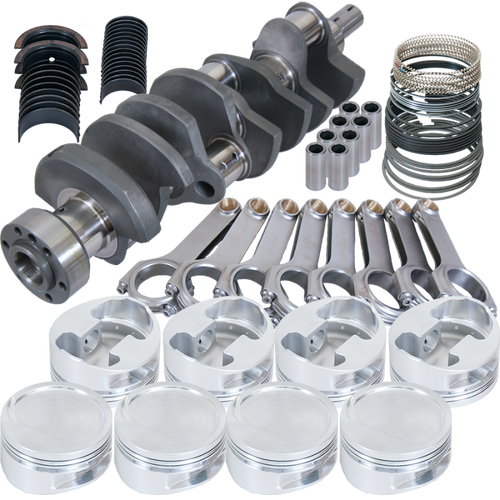 Eagle Chevy 502 1Pc 4.250in Crank 6.385in H-Beam -20cc 4.530in Pistons Rotating Assembly - 35410L4530 Photo - Primary