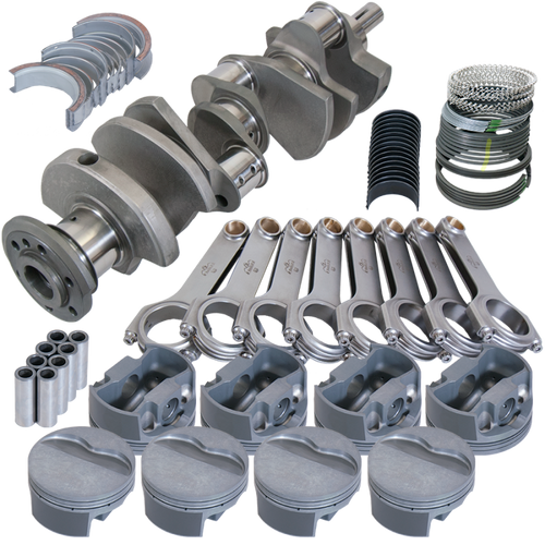 Eagle Pontiac 400 4.250in Crank 6.800in H-Beam -6cc Flat Top 4.155in Pistons Rotating Assembly - 515004155 Photo - Primary