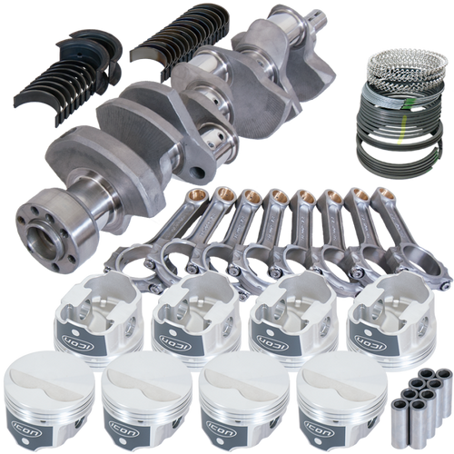 Eagle Chevy LT1 350 1Pc 3.480in Crank 5.700in I-Beam Rods -3.7cc 4.040in Pistons Rotating Assembly - 62302L040 Photo - Primary