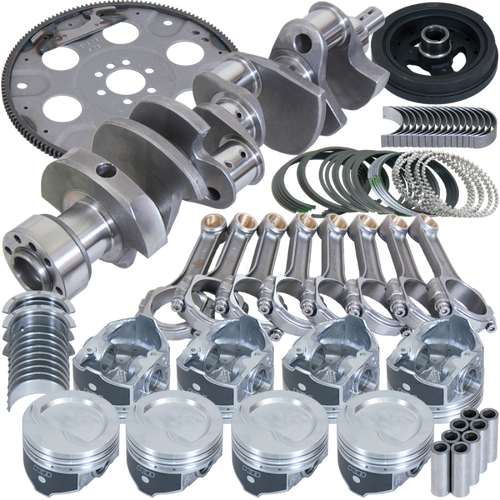 Eagle Chevy 350 1Pc 3.750in Crank 5.700in I-Beam Rod 4.060in Pistons 153 Tooth FP Balanced Assembly - B13004L06053 Photo - Primary