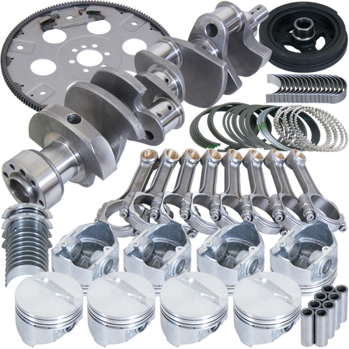 Eagle Chevy 350 1Pc 3.750in Crank 5.700in I-Beam Rods 4.040in Pistons 168 Tooth FP Balanced Assembly - B13005L04068 Photo - Primary