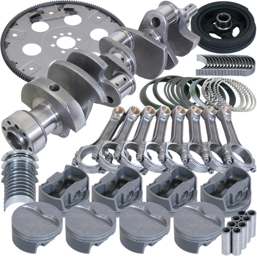 Eagle Chevy 350 1Pc 3.750in Crank 6.000in I-Beam Rods 4.060in Pistons 168 Tooth FP Balanced Assembly - B13007L06068 Photo - Primary