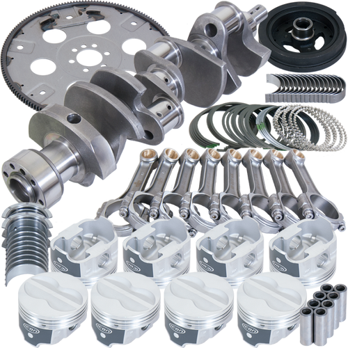 Eagle Chevy 350 1Pc 3.750in Crank 5.700in I-Beam Rod 4.030in Pistons 168 Tooth FP Balanced Assembly - B13009L03068 Photo - Primary
