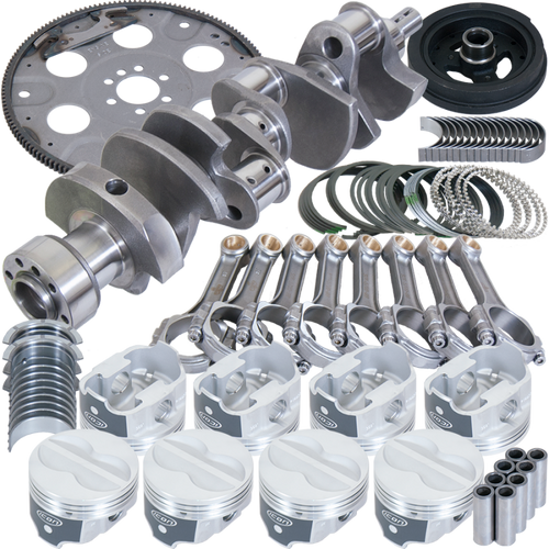 Eagle Chevy 350 1Pc 3.750in Crank 5.700in I-Beam Rod 4.040in Pistons 153 Tooth FP Balanced Assembly - B13009L04053 Photo - Primary