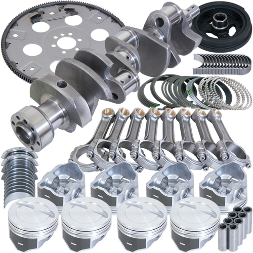 Eagle Chevy 350 1Pc 3.750in Crank 5.700in I-Beam Rods 4.040in Pistons 168 Tooth FP Balanced Assembly - B13404L04068 Photo - Primary