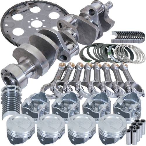 Eagle Chevy LT1350 1Pc 3.750in Crank 5.700in I-Beam Rods 4.000in Pistons 153 Tooth FP Bal Assembly - B13554L00053 Photo - Primary