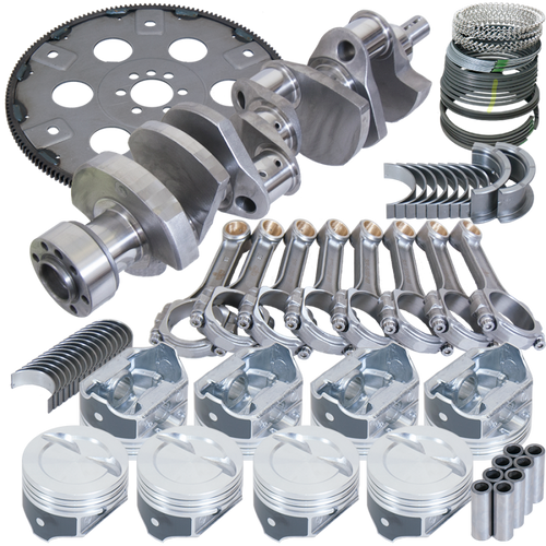 Eagle Chevy 350 1Pc 3.750in Crank 5.700in I-Beam Rod 4.030in Pistons Eagle 168 Tooth FP Bal Assembly - B15454L03068 Photo - Primary