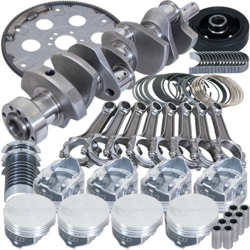 Eagle Chevy 454 1Pc 4.250in Crank 6.385in I-Beam Rod -3cc Flat Top 4.350in Pistons Balanced Assembly - B18021L100 Photo - Primary