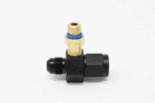 Aeromotive 14-25 Chevy V8 Fuel Rail Pressure Sensor Adapter M10x1.0 Male to 1/8-MNPT Male - Brass - 65610 Photo - Close Up