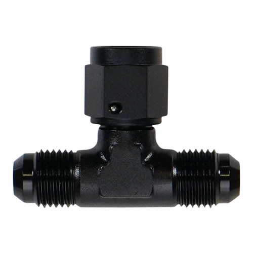 DeatschWerks 6AN Male Flare to Female Flare Swivel Tee on 90 - 6-02-0777-B Photo - Primary