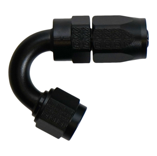DeatschWerks 6AN Female Flare Swivel 150-degree Hose End CPE - 6-02-0830-B Photo - Primary