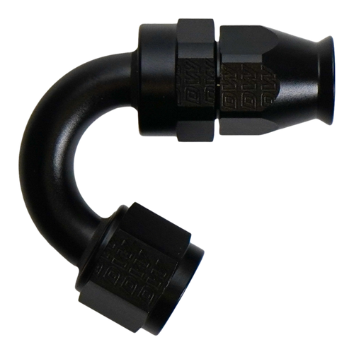 DeatschWerks 8AN Female Flare Swivel (Incl Ferule/Olive) 150-degree Hose End PTFE - 6-02-0880-B Photo - Primary