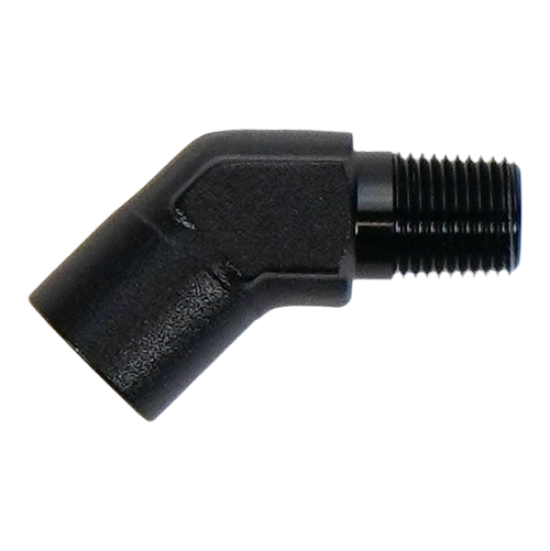 DeatschWerks 1/8in NPT Female to 1/8in NPT Male 45-Degree Fitting - 6-02-0919-B Photo - Primary