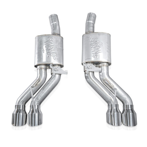 Stainless Works 22-25 Cadillac CT5-V Blackwing Axle Back Exhaust - Polished Tips - CT5V22AB Photo - Primary