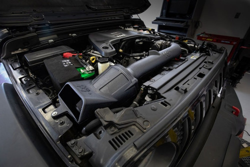 K&N Dryflow Air Intake System Jeep Wrangler Jl V6-3.6L F/I 18-23 - 30-1576 Photo - Mounted