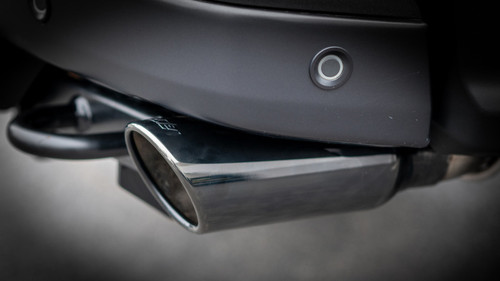Borla 24-25 Ford Ranger Raptor 2.75in Tailpipe Kit 4in Tip - Brawler Ceramic Black - 60743BC Photo - Mounted