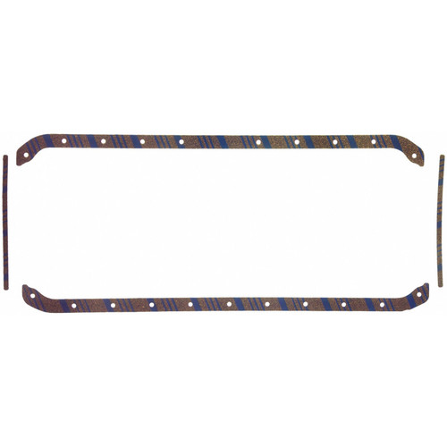 Fel-Pro Toyota Land Cruiser OS 34210 C Engine Oil Pan Gasket Set Blue Stripe cork-rubber - OS34210C Photo - Primary