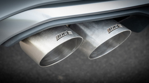 Borla 21-25 Audi SQ5 3.0L-V6 AWD Tip Kit (for 141008) - Brushed Steel - 60749SB Photo - Mounted