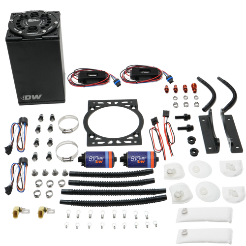 DeatschWerks 3.0L Staged Surge Tank w/ DW810 Fuel Pumps - 6-811-30ST Photo - lifestyle view