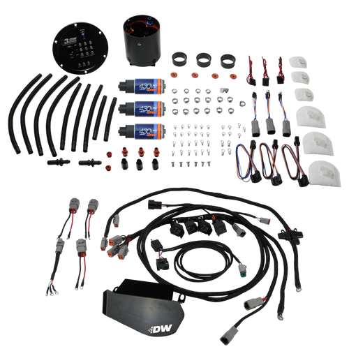 DeatschWerks 09-24 Nissan GT-R R35 X3 Triple Pump Module w/ DW430C Pumps and Plug and Play Harness - 9-437-7021-PNP Photo - Primary