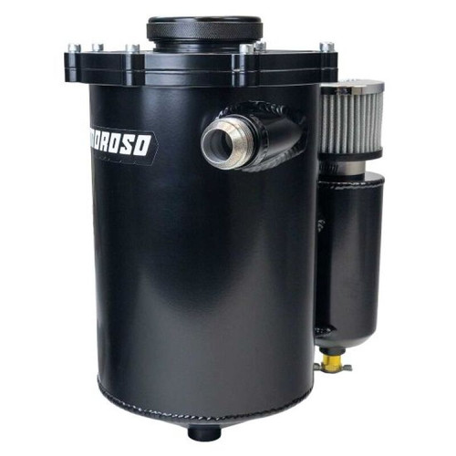 Moroso 2 Piece 13in Tall 7in Dia 5.5 Quart Dry Sump Tank - Black - 22023 User 1
