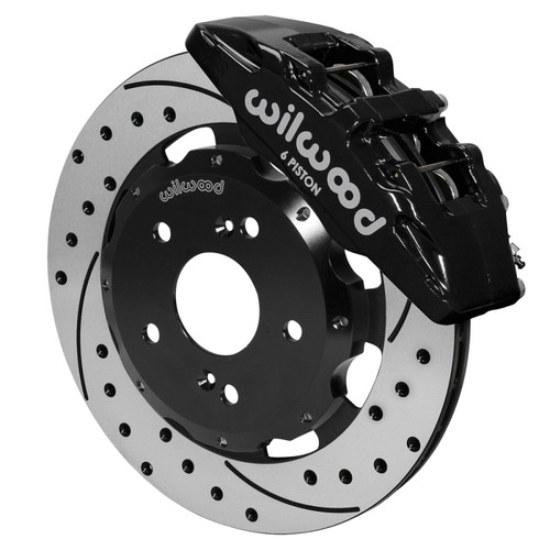 Wilwood Dynapro 6 Front Hub Kit 12.19in SRP Drilled 04-05 Honda Civic SI/ 02-06 Acura RSX - 140-17519-D Photo - Primary