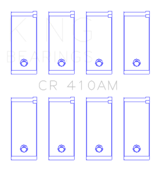 King Engine Bearings Ford 105E/107E/109E/G2/J3E/2737E/3036E Connecting Rod Bearing Set - CR410AM040 Photo - Primary