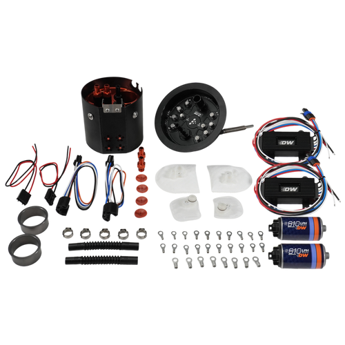 DeatschWerks 06-13 BMW E9X/E8X X2 Dual Pump Module w/ Dual DW810 Brushless Fuel Pumps - 9-811-7071 Photo - Primary