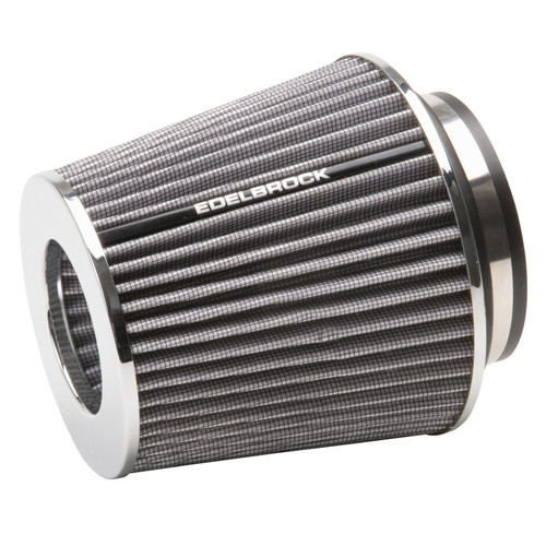 Edelbrock Pro-Flo Universal White Medium Conical Air Filter with 3/3.5/4in Inlet - 43642 Photo - Primary