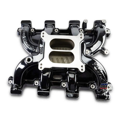 Edelbrock Chevy LS1 Performer RPM Intake Manifold Only - Black Plasma Finish - 71187-BP Photo - Primary
