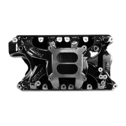 Edelbrock RPM Air-Gap Small Block Ford 351W Intake Manifold - Black Plasma Finish - 7581-BP Photo - Primary