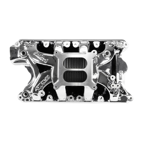 Edelbrock RPM Air-Gap Small Block Ford 351W Intake Manifold - Chrome Plasma Finish - 7581-CP Photo - Primary