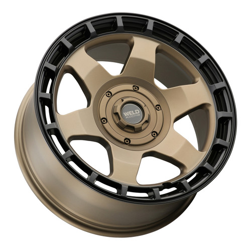 Weld Off-Road Ridge 20x9 - 8x165.1 BP - ET0 - 125.1mm CB - Satin Bronze Wheel (Black Ring) - W15009082500 Photo - Primary