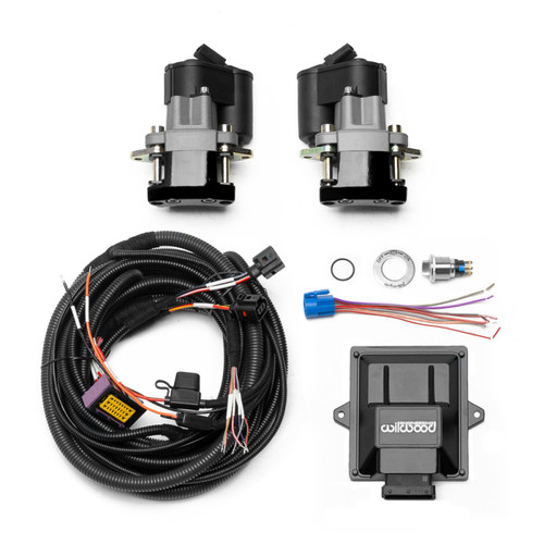 Wilwood Electronic Parking Brake Rear Retrofit Kit w/ Switch Harness - Black Powder Coat Caliper - 140-18031-BK Photo - Primary
