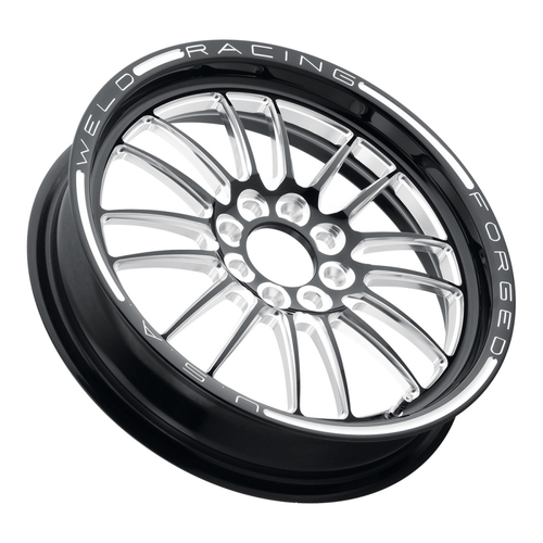 Weld Tuner Import 15x3.5 / 4x100mm BP / 2.25in. BS 1pc Gloss Black Milled Wheel - 778C-15022-B Photo - Close Up