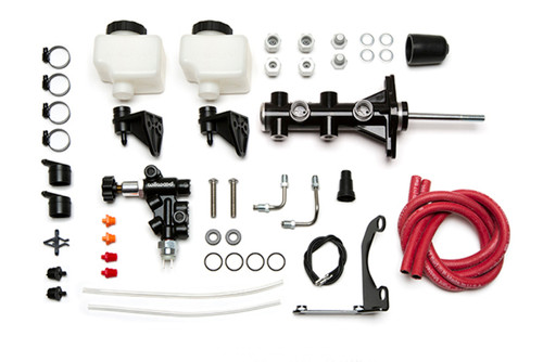 Wilwood Tandem Master Cylinder - 1in Bore w/ Pushrod - Black - 261-14390-BK Photo - Primary