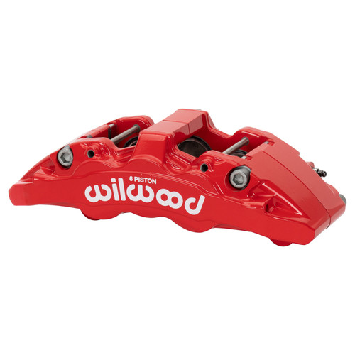 Wilwood caliper AERO6-DM ram 1500 13-18 1.75/ 1.62/1.62 1.25 rotor L/H red - 120-17592-RD Photo - Primary