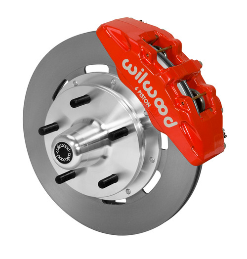Wilwood kit front PINTO/MUSTANG ii 74-78 DP6 5X5.00 hub 12.19 rotor red - 140-14531-R Photo - Primary