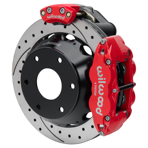 Wilwood kit rear EPB FNSL4R big ford new style 2.50 offset 12.88 rotor 6 lug SRP red - 140-18152-DR Photo - Primary