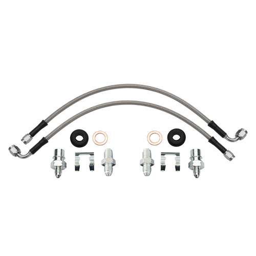 Wilwood flexline kit 16IN. 90 deg -3 male to M10-1.0 BF M10-1.0 banjo - 220-17551 Photo - Primary