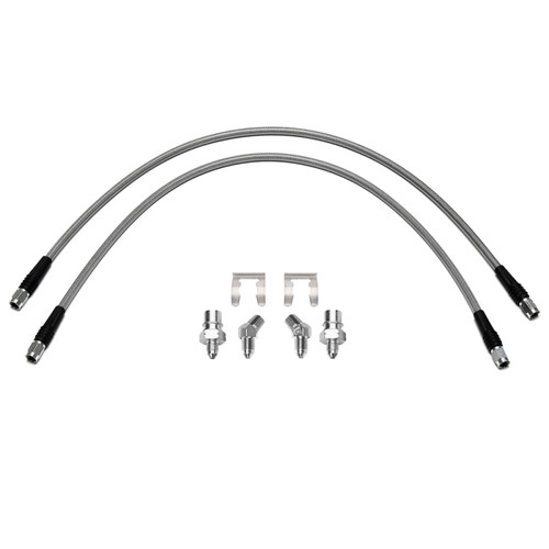Wilwood flexline kit 25IN OAL M10X1.0 BF 45 deg 1/8-27 NPT - 220-17998 Photo - Primary