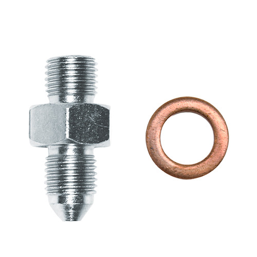 Wilwood fitting kit M/C outlet straight -3 to 3/8-24 male W/CRUSH washer - 220-18068 Photo - Primary