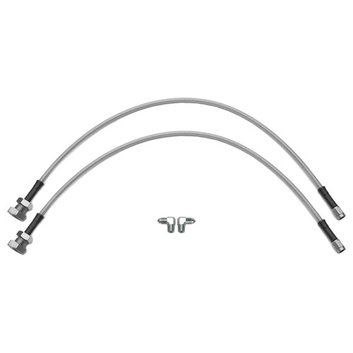 Wilwood flexline kit 24IN 3/8-24 to 90 deg with 5/8-26 male thread bulkhead - 220-18356 Photo - Primary