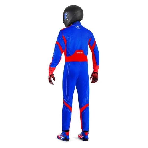 Sparco Thunder Racing Suit Blue/Red - Large - BKS0010B0B2200L Photo - Close Up