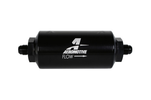 Aeromotive In-Line Filter - AN-06 238 Stainless Mesh Element - Anodized Black - 12390 Photo - Primary