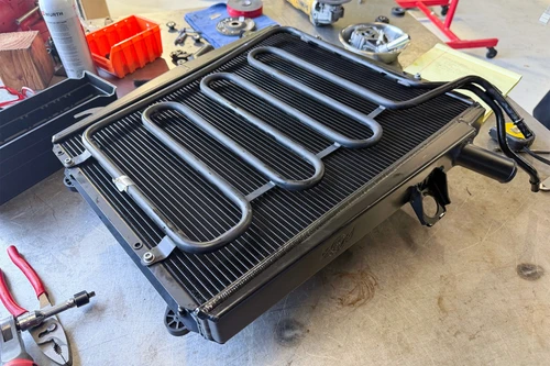 CSF 09-15 Ferrari 458 High Performance All Aluminum Radiator - Right - 7252 Photo - Mounted