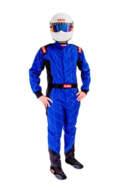 RaceQuip Blue Chevron-1 Suit - SFI-1 XL - 130926RQP Photo - out of package