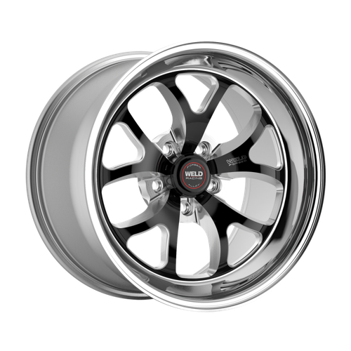 Weld S76 17x9 / 5x112 / 6.2 BS / 3.18 HB - Black Center - Polished Shell - Non-BL Wheel - 76HB7090J62A Photo - Primary