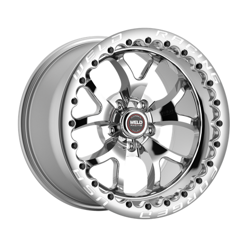 Weld S76 Beadlock 17x10/5x120/7.2 BS/3.18 HB - Polished Center - Polished Shell - Black SBL Wheel - 76HP7100N72F Photo - Primary